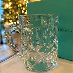 Beautiful Tiffany & Co Rock cut Crystal mug with gift box. Perfect gift! 🎄NWOT